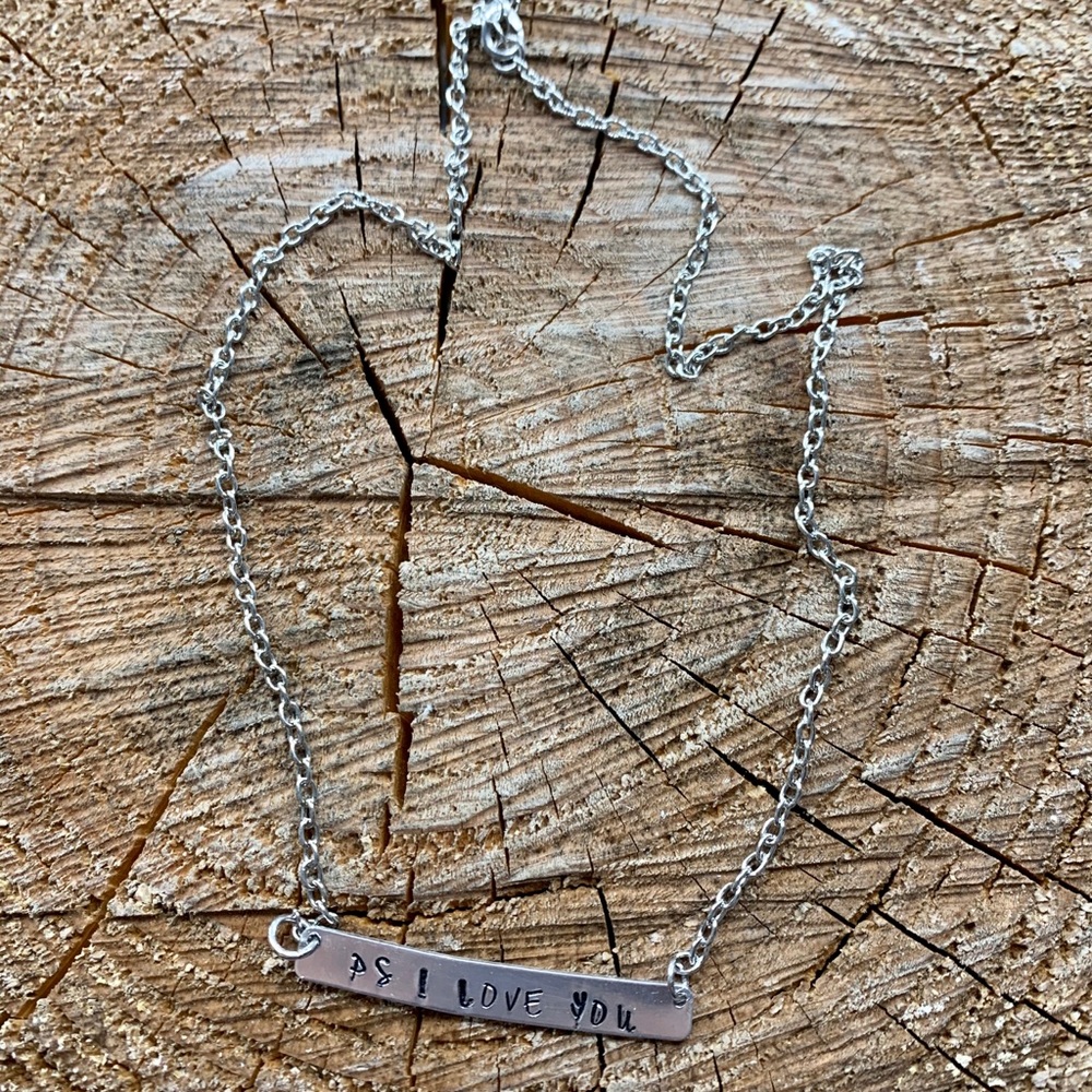 ps i love you Bar Necklace